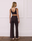 Wide Leg Legging in Mocha Bean