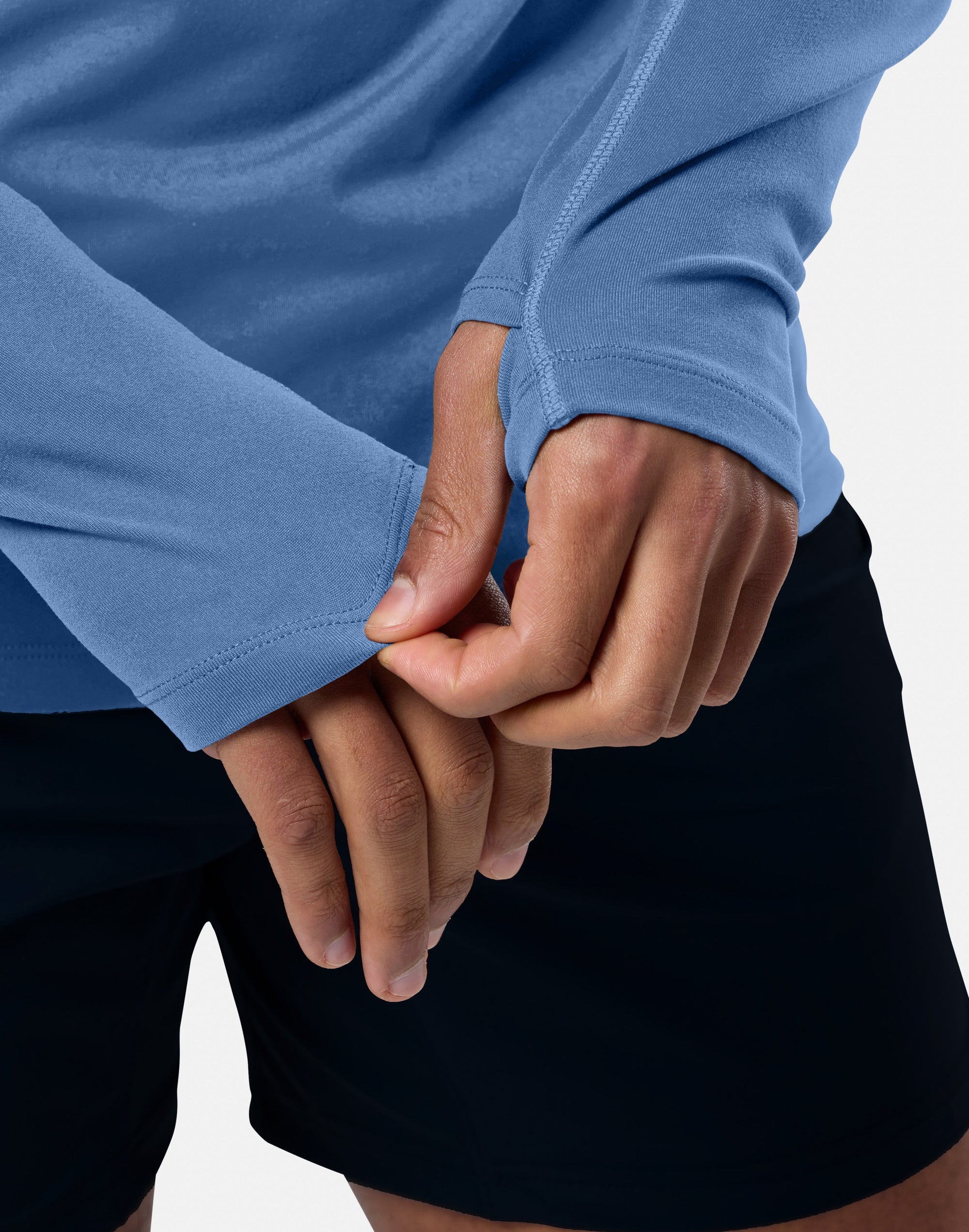 Relentless 1/4 Zip in Oasis Blue