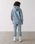 The Oversized Zip Hoodie in Chalk Blue - Hoodies - Gym+Coffee IE