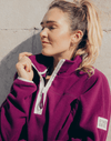 Half Zip Polar Fleece in Sangria