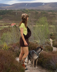 Utility Skort in Mocha Bean