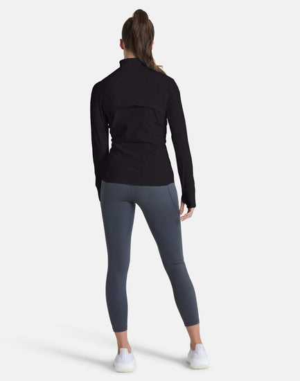 Adaptive Zip in Jet Black - Mid Layer - Gym+Coffee IE