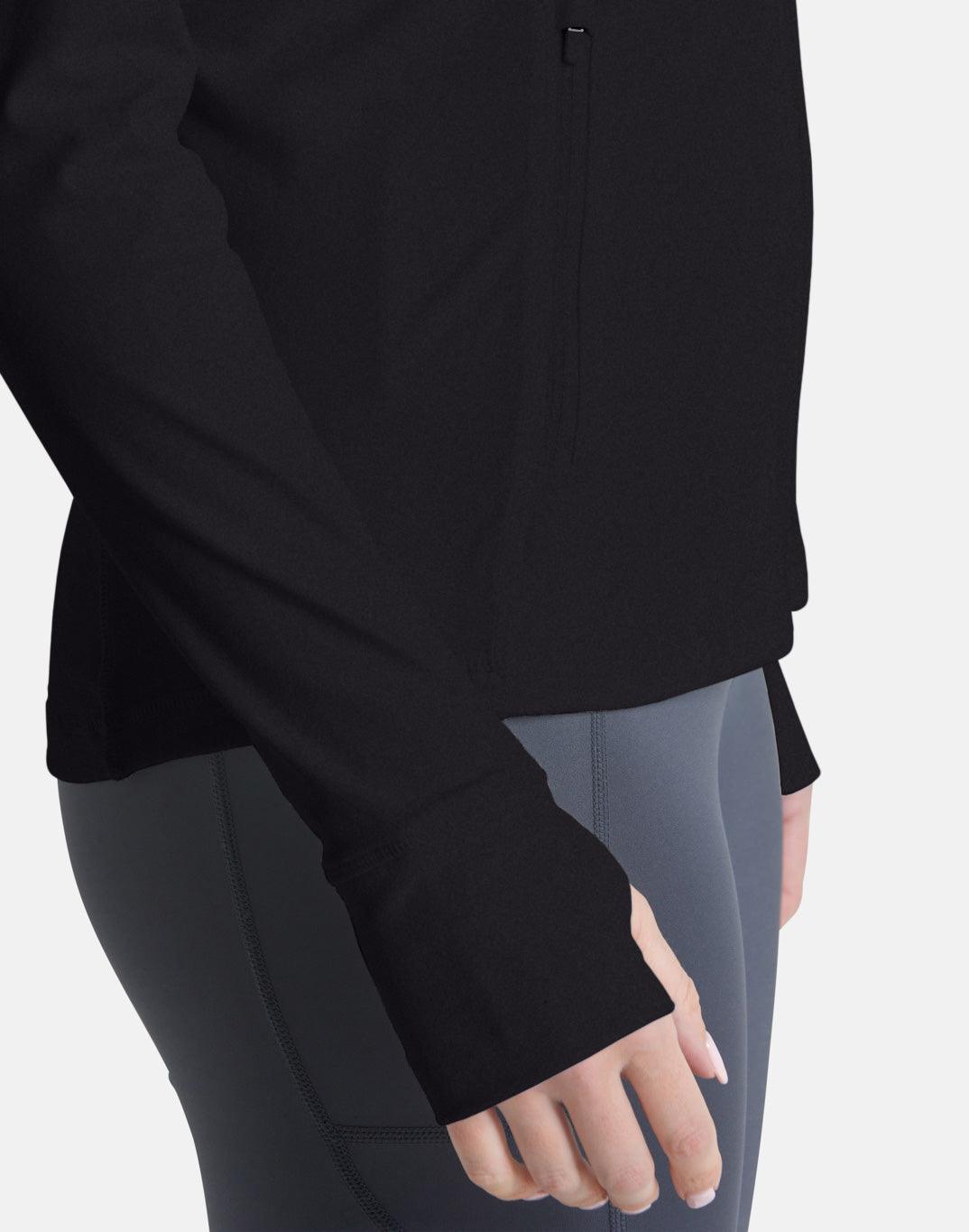 Adaptive Zip in Jet Black - Midlayer - Gym+Coffee IE