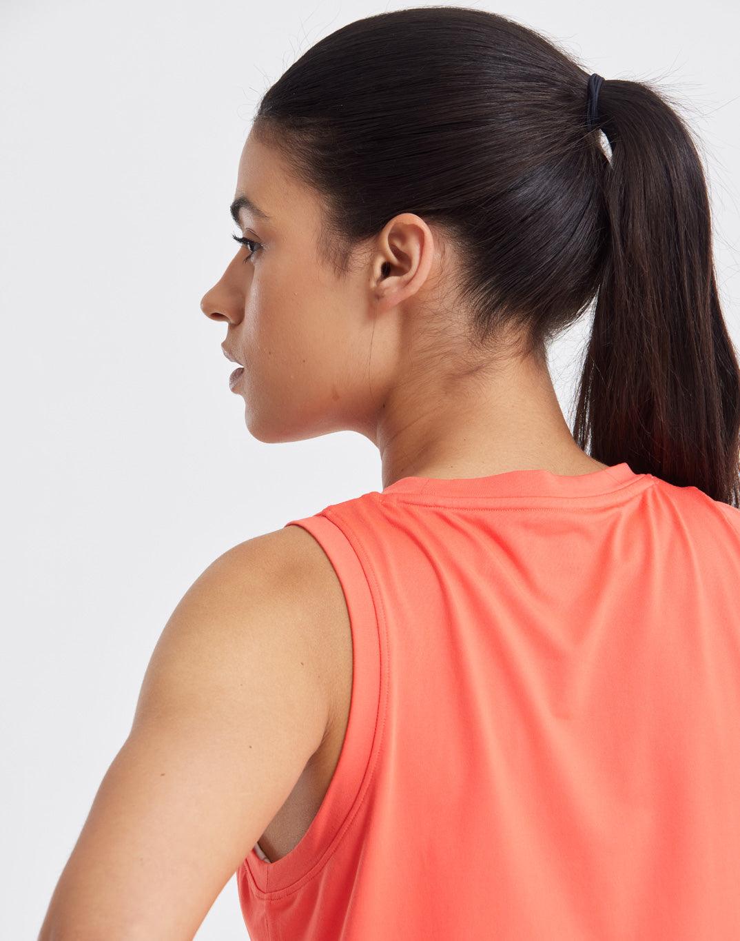 Boxy Crop Vest in Watermelon - Tanks - Gym+Coffee IE