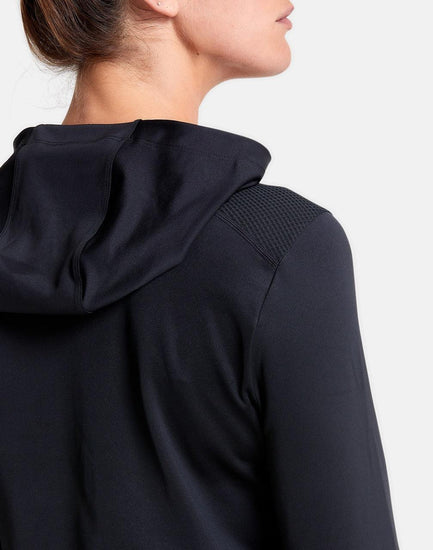 Celero Hooded Long Sleeve in Jet Black - Mid Layer - Gym+Coffee