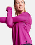 Celero Hooded Long Sleeve in Party Plum - Midlayer - Gym+Coffee IE