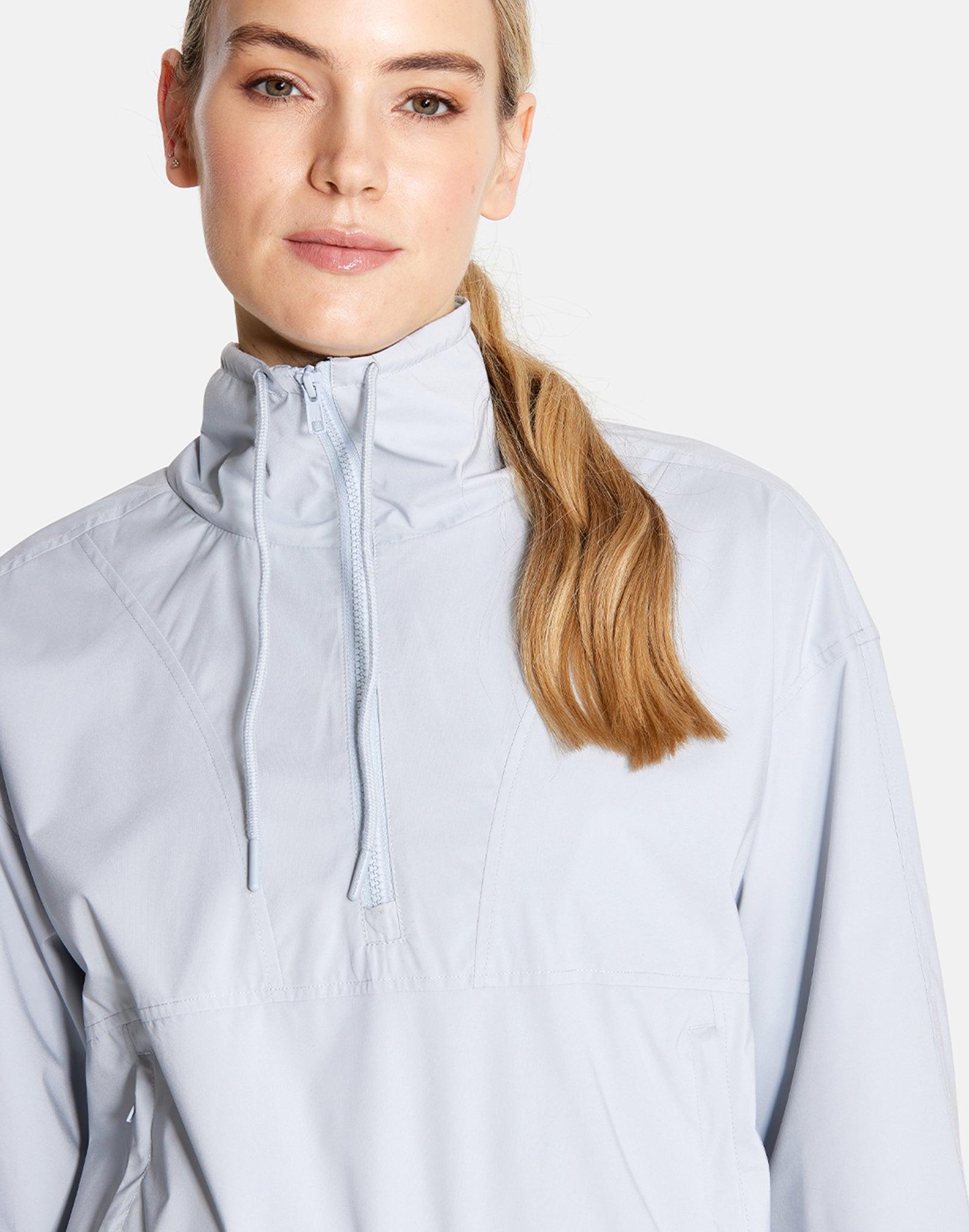 Club Run Half Zip Jacket in Marble Grey - Outerwear - Gym+Coffee IE