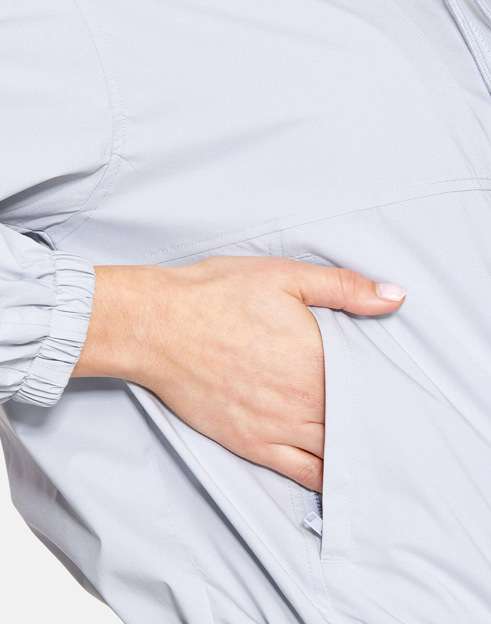 Club Run Half Zip Jacket in Marble Grey - Outerwear - Gym+Coffee IE