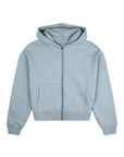 The Oversized Zip Hoodie in Chalk Blue - Hoodies - Gym+Coffee IE