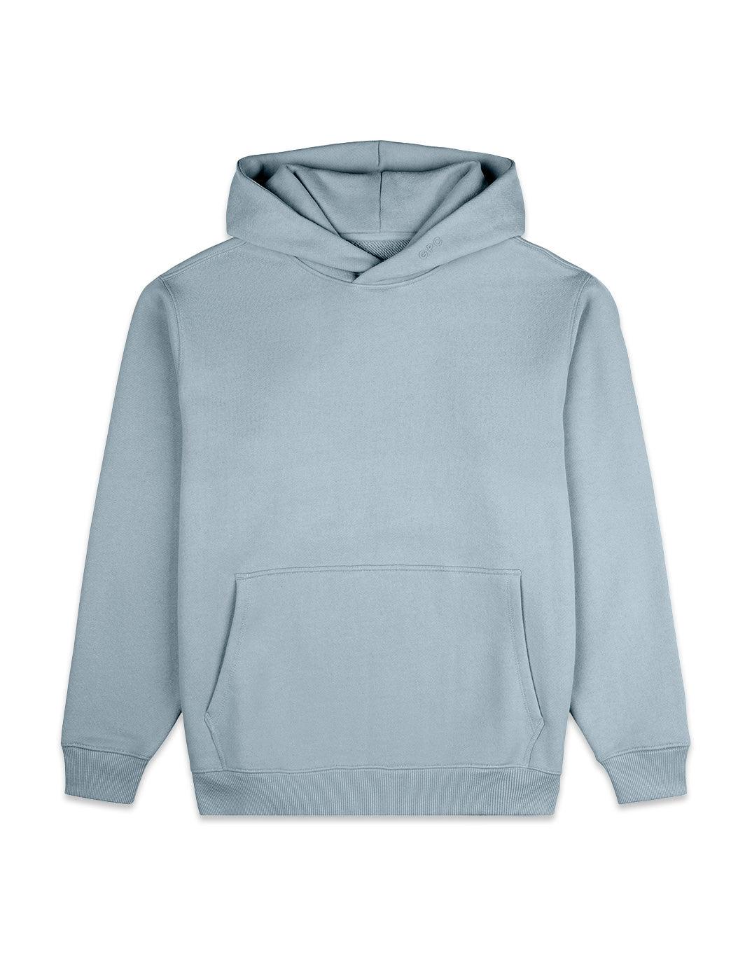 The Oversized Pullover Hoodie in Chalk Blue - Hoodies - Gym+Coffee IE