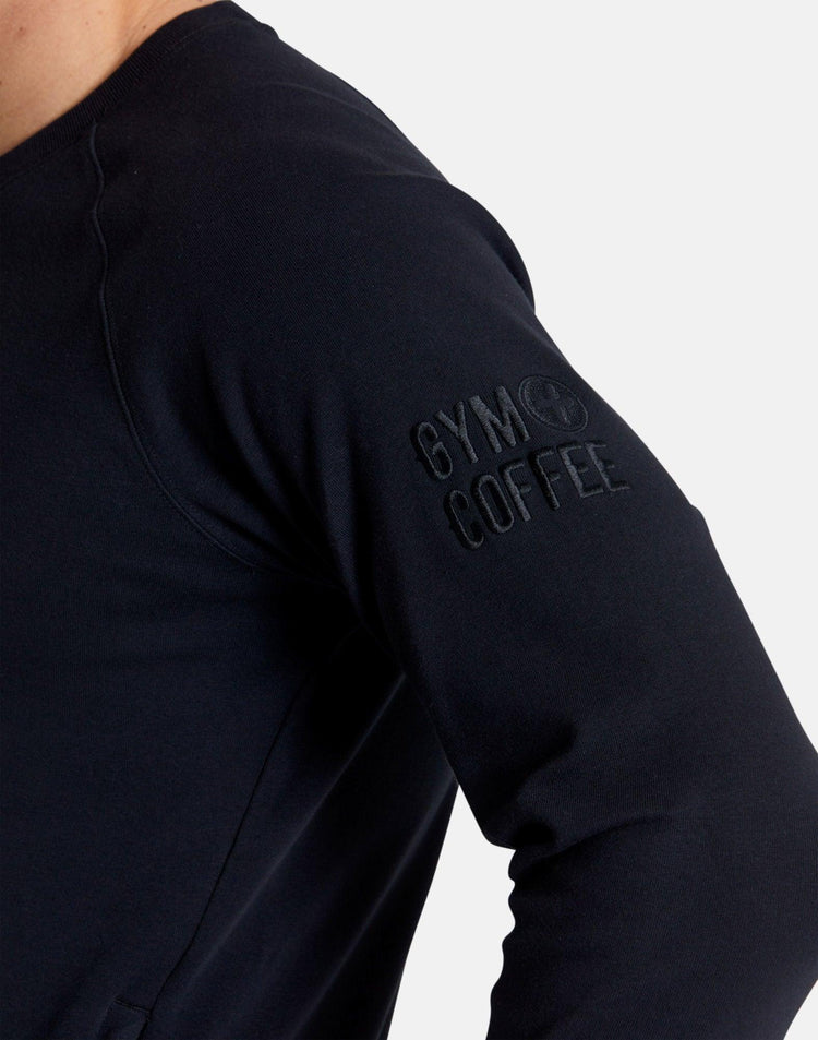 Essential Crew in Black - Sweatshirts - Gym+Coffee