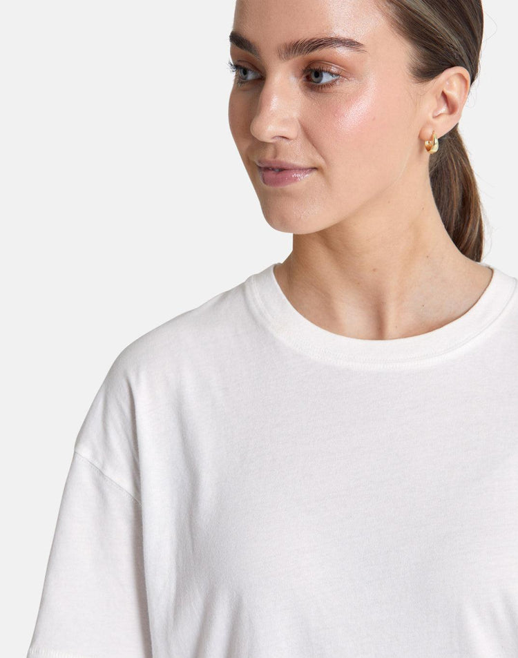 Essential Tee in Ivory White - T-Shirts - Gym+Coffee