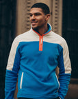 Half Zip Polar Fleece in Sky Blue