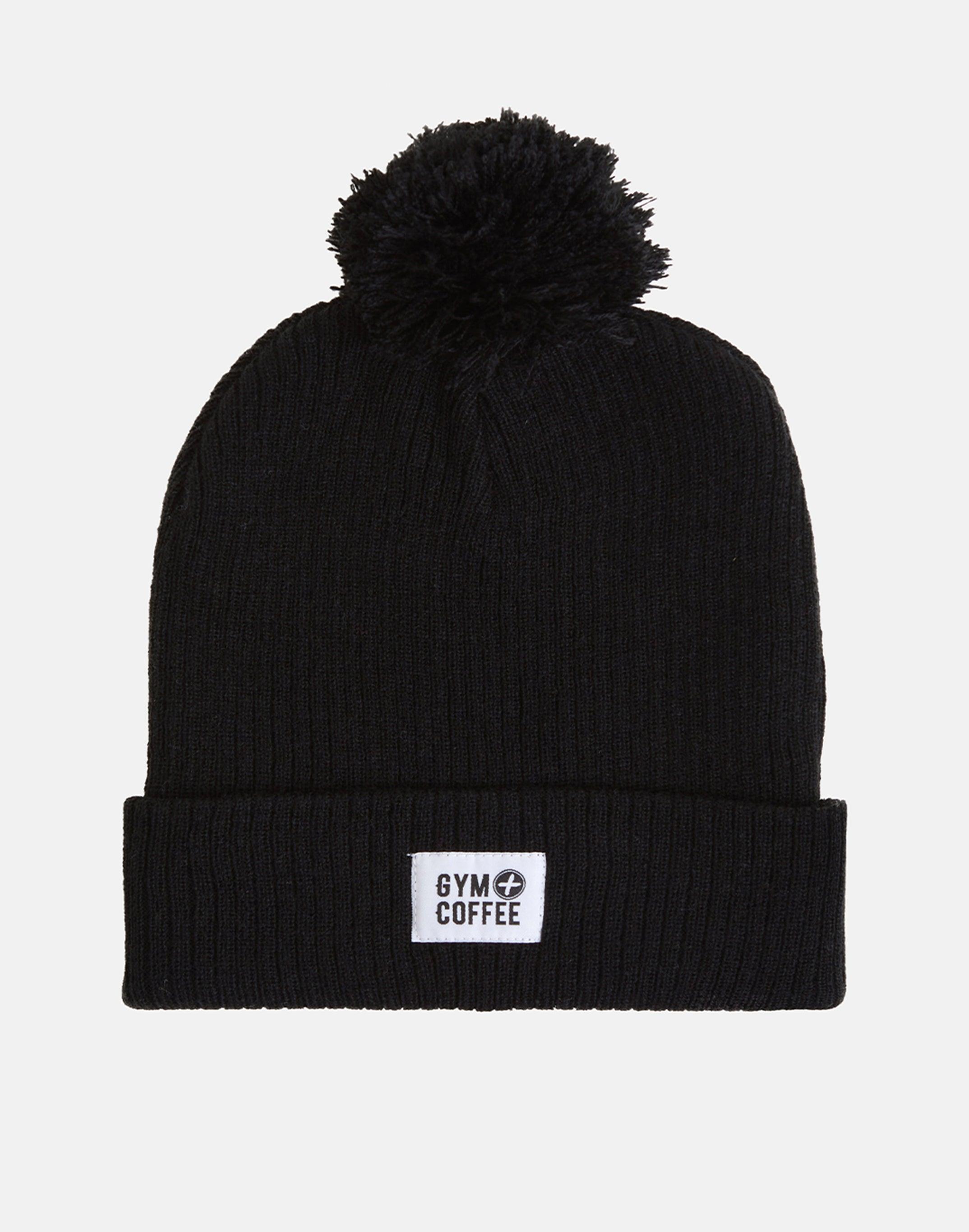 Jet Black Bobble Beanie – Gym+Coffee Australia