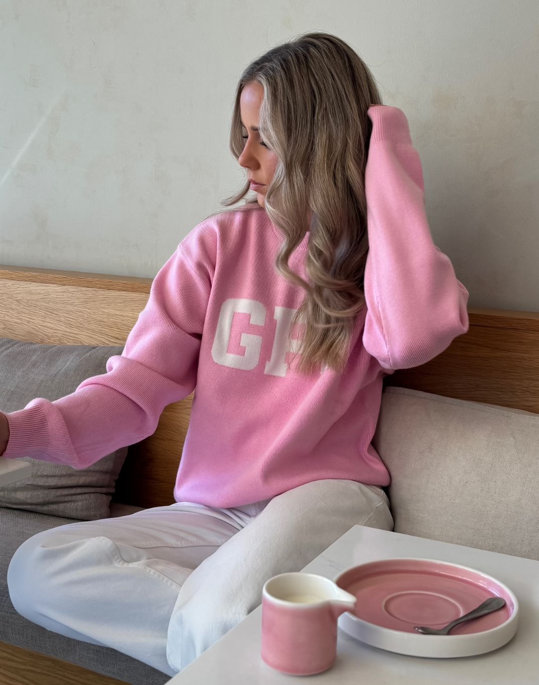 Knit Crew in Pink Blossom