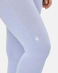 Lotus Rib Knit Legging in Lilac - Leggings - Gym+Coffee IE