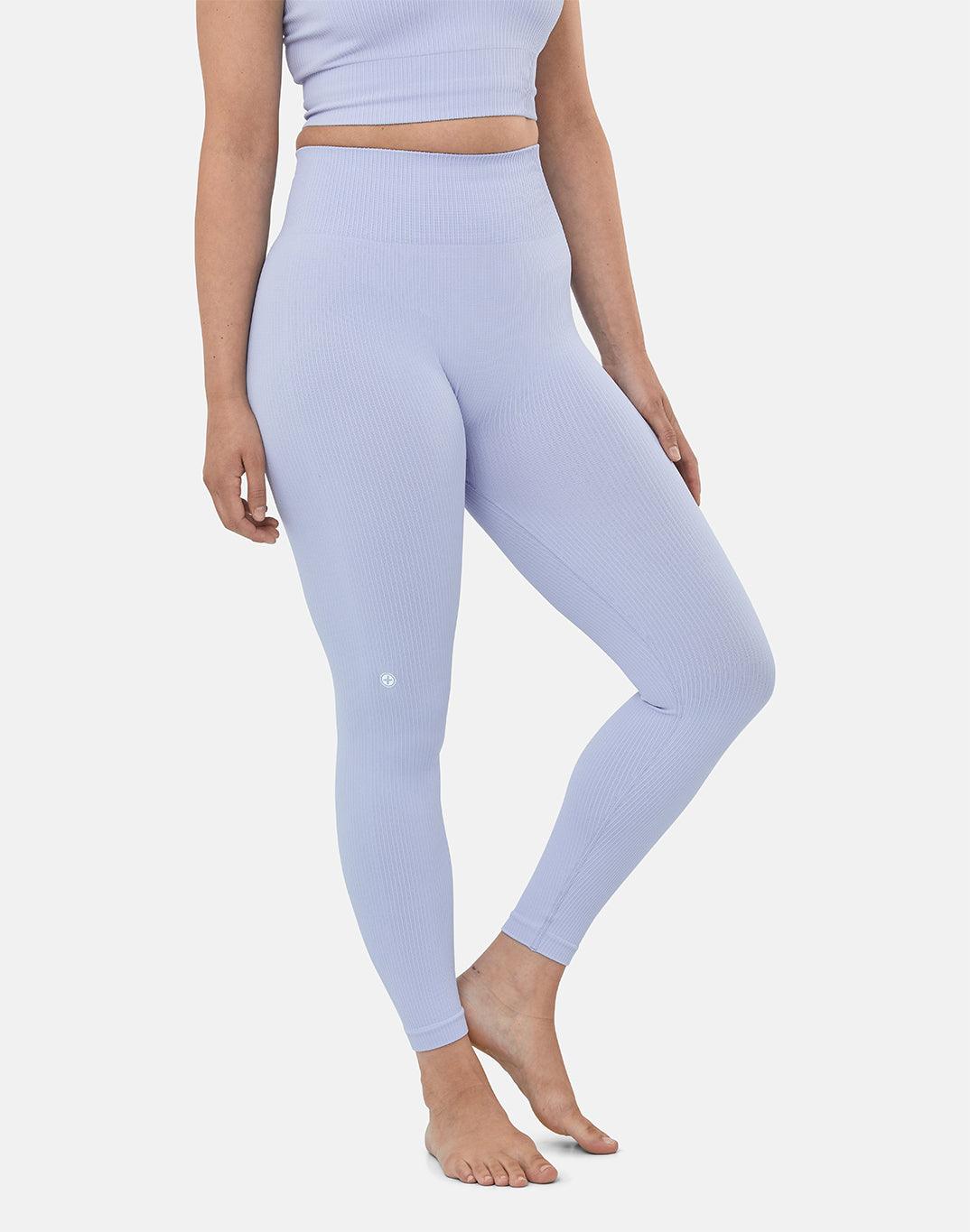 Lotus Rib Knit Legging in Lilac - Leggings - Gym+Coffee IE