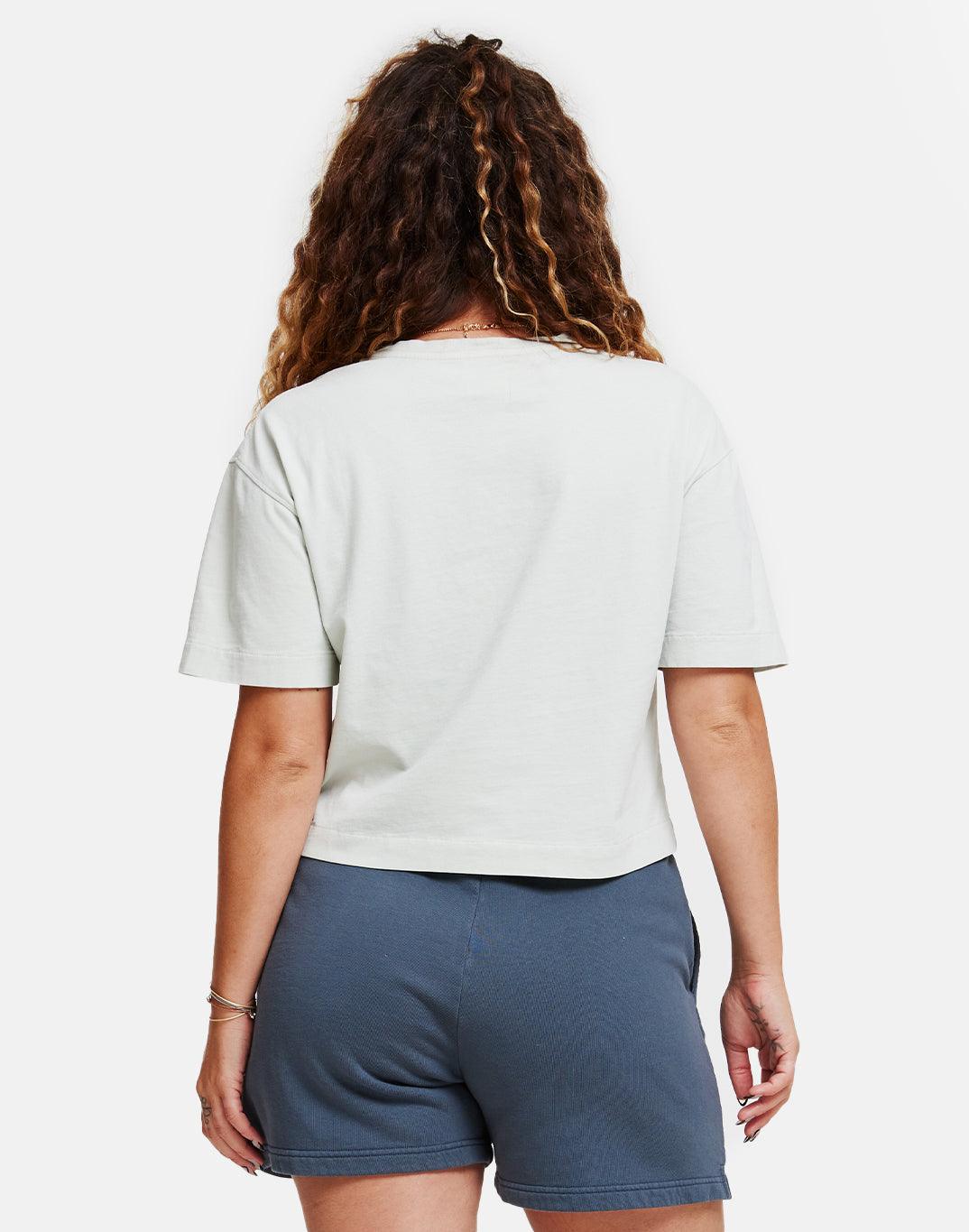 Luna Boxy Tee in Light Slate - T-Shirts - Gym+Coffee IE