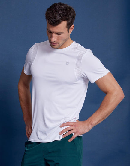 Men's Celero Tee in Striker White - T-Shirts - Gym+Coffee IE