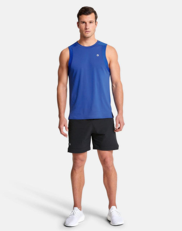 Men's Celero Vest in Earth Blue - Tanks - Gym+Coffee