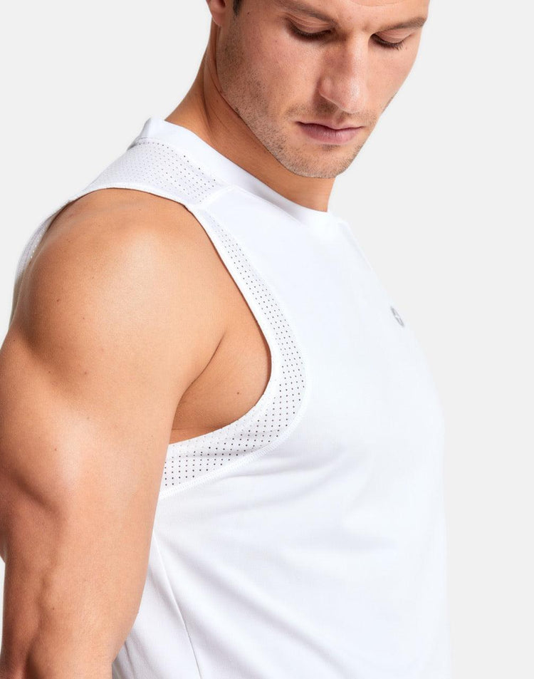 Men's Celero Vest in Striker White - Tanks - Gym+Coffee