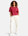 Olea Crop Tee in Rhubarb Red - T-Shirts - Gym+Coffee IE