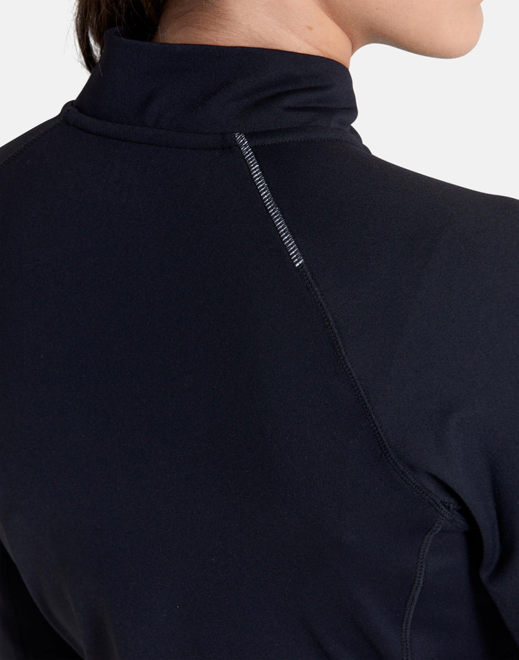 Relentless 1/4 Zip in Black - Mid Layer - Gym+Coffee