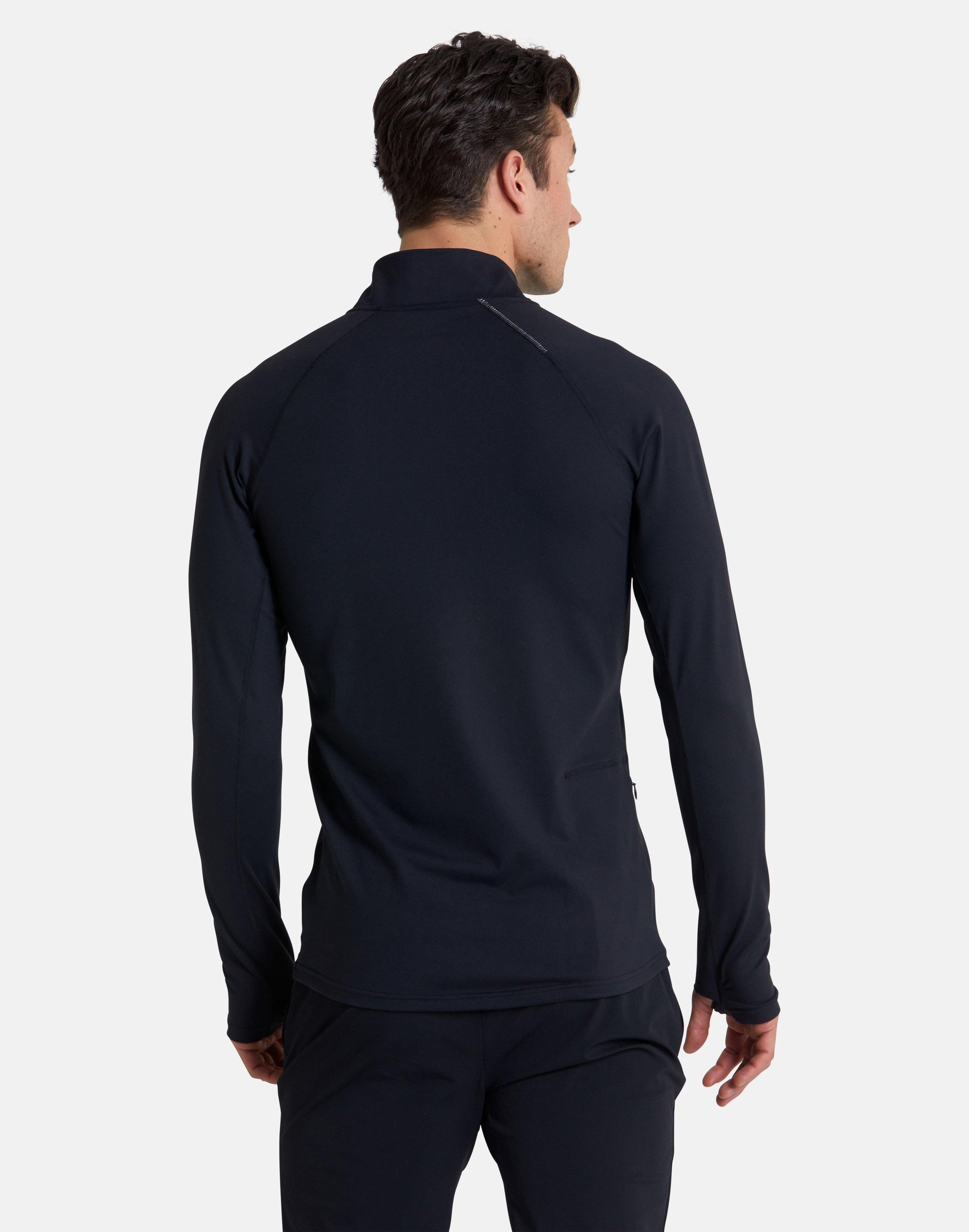 Relentless 1/4 Zip in Black - Midlayer - Gym+Coffee IE