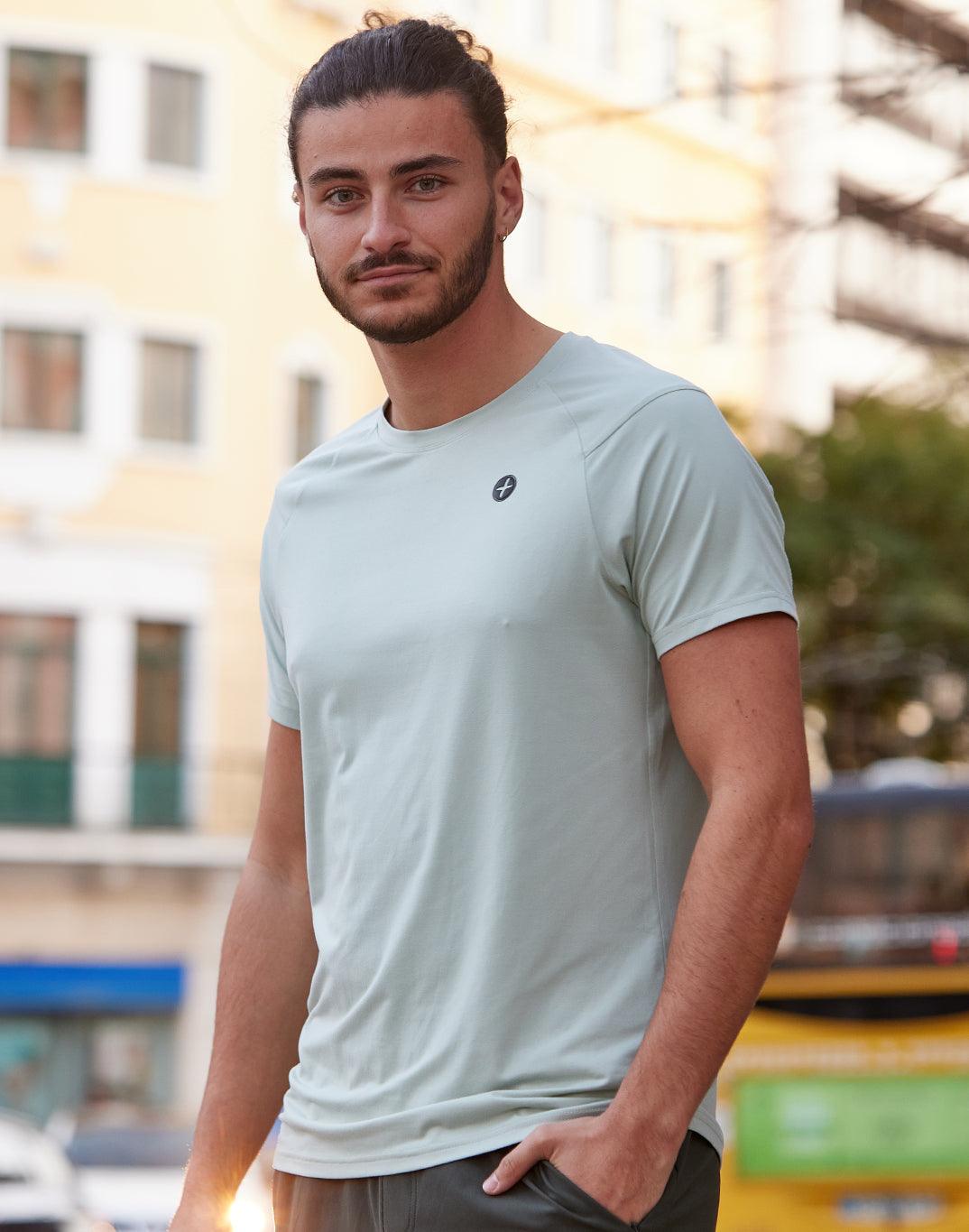 Sector Tee in Light Slate - T-Shirts - Gym+Coffee IE