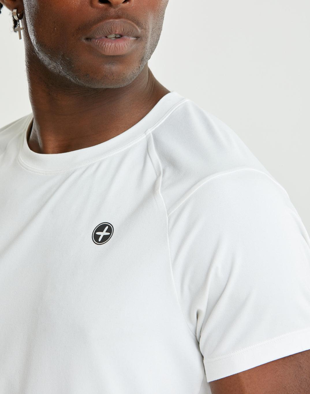 Mens Sector Tee in White - T-Shirts - Gym+Coffee IE