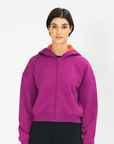 Sierra Fleece Zip Hoodie in Very Berry - Hoodies - Gym+Coffee IE