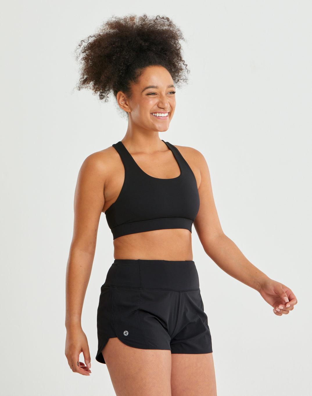 Swift Mesh Racer Bra in Black - Bras - Gym+Coffee IE