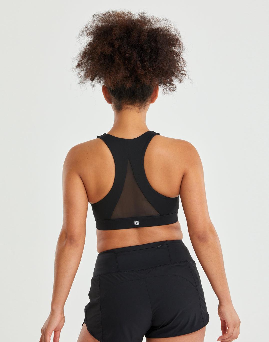 Swift Mesh Racer Bra in Black - Bras - Gym+Coffee IE