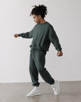 The Oversized Crew in Earth Green - Sweatshirts - Gym+Coffee IE