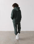 The Oversized Pullover Hoodie in Earth Green - Hoodies - Gym+Coffee IE