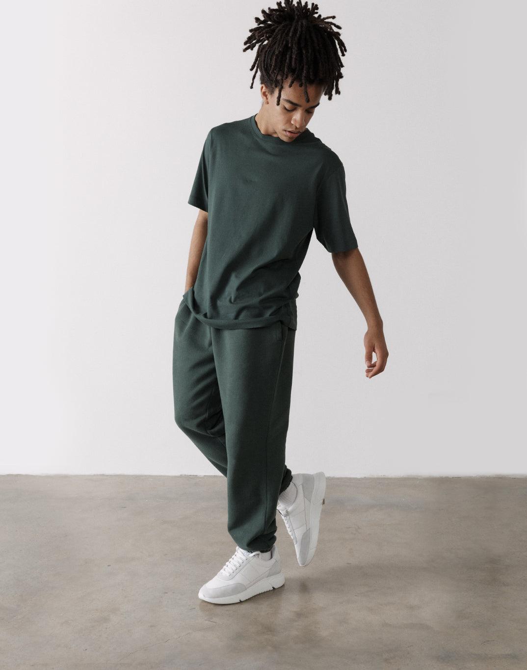 The Oversized Tee in Earth Green - T-Shirts - Gym+Coffee IE