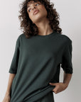 The Oversized Tee in Earth Green - T-Shirts - Gym+Coffee IE