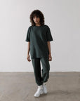 The Oversized Tee in Earth Green - T-Shirts - Gym+Coffee IE