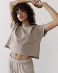 The Womens Crop Tee in Ashwood - T-Shirts - Gym+Coffee IE