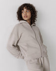 The Womens Full Zip Hoodie in Ashwood - Hoodies - Gym+Coffee IE