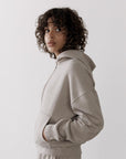 The Womens Full Zip Hoodie in Ashwood - Hoodies - Gym+Coffee IE