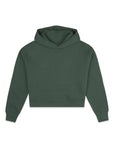 The Womens Pullover Crop Hoodie in Earth Green - Hoodies - Gym+Coffee IE