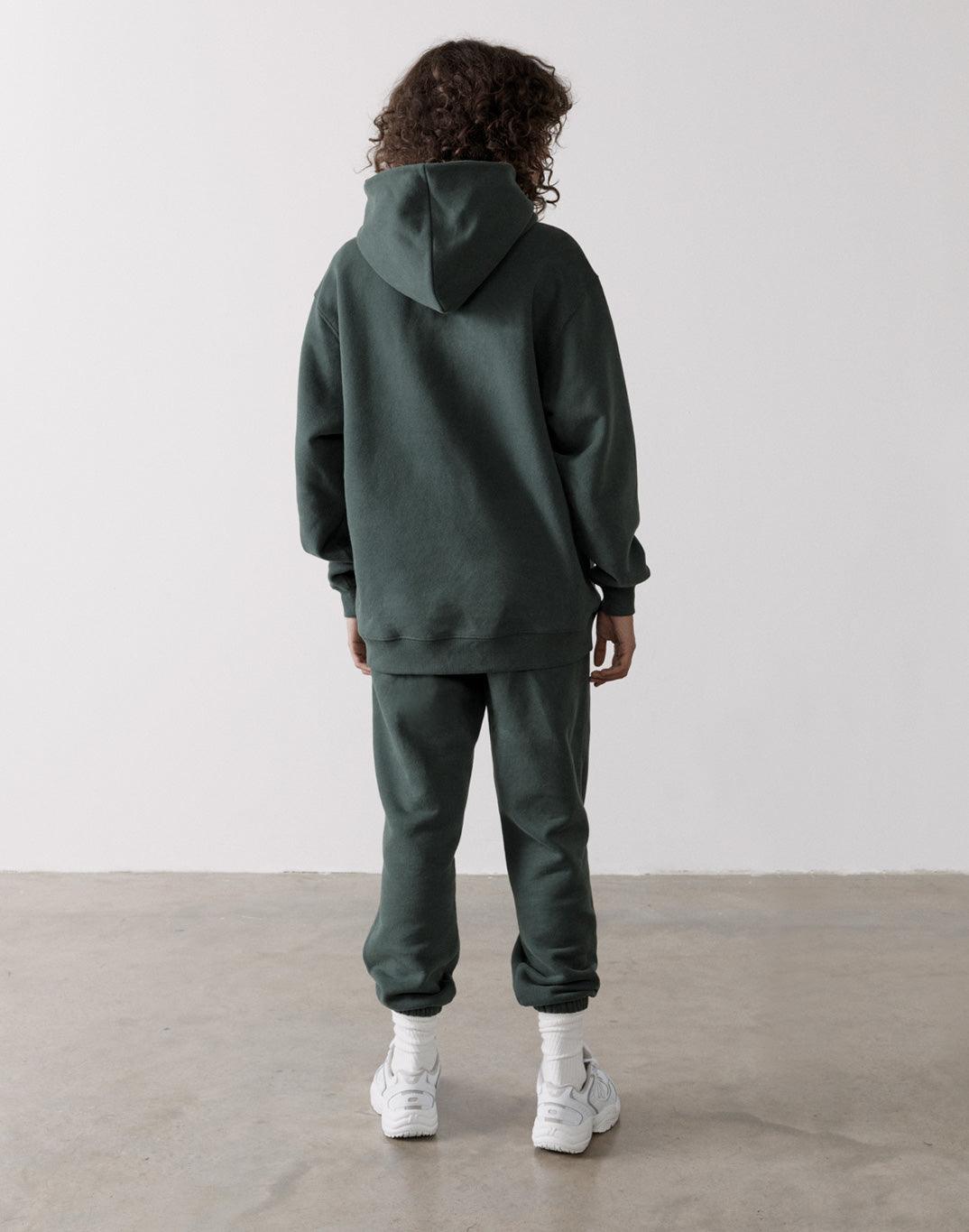 The Oversized Zip Hoodie in Earth Green - Hoodies - Gym+Coffee IE