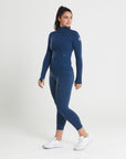 Upside Zip 2.0 in Petrol Blue - Midlayer - Gym+Coffee IE