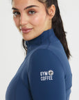 Upside Zip 2.0 in Petrol Blue - Midlayer - Gym+Coffee IE