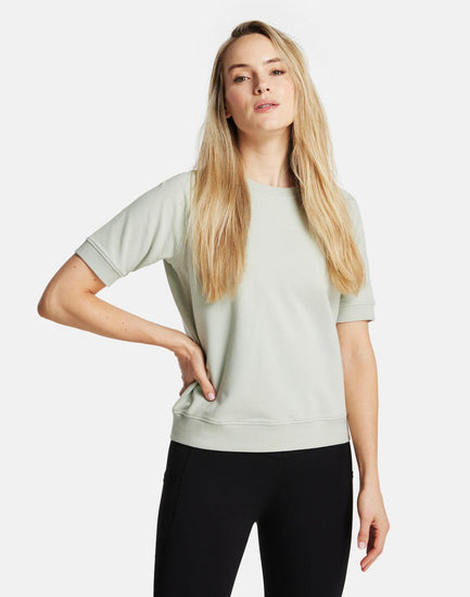 Varsity Sweat Crew in Light Slate - Sweatshirts - Gym+Coffee