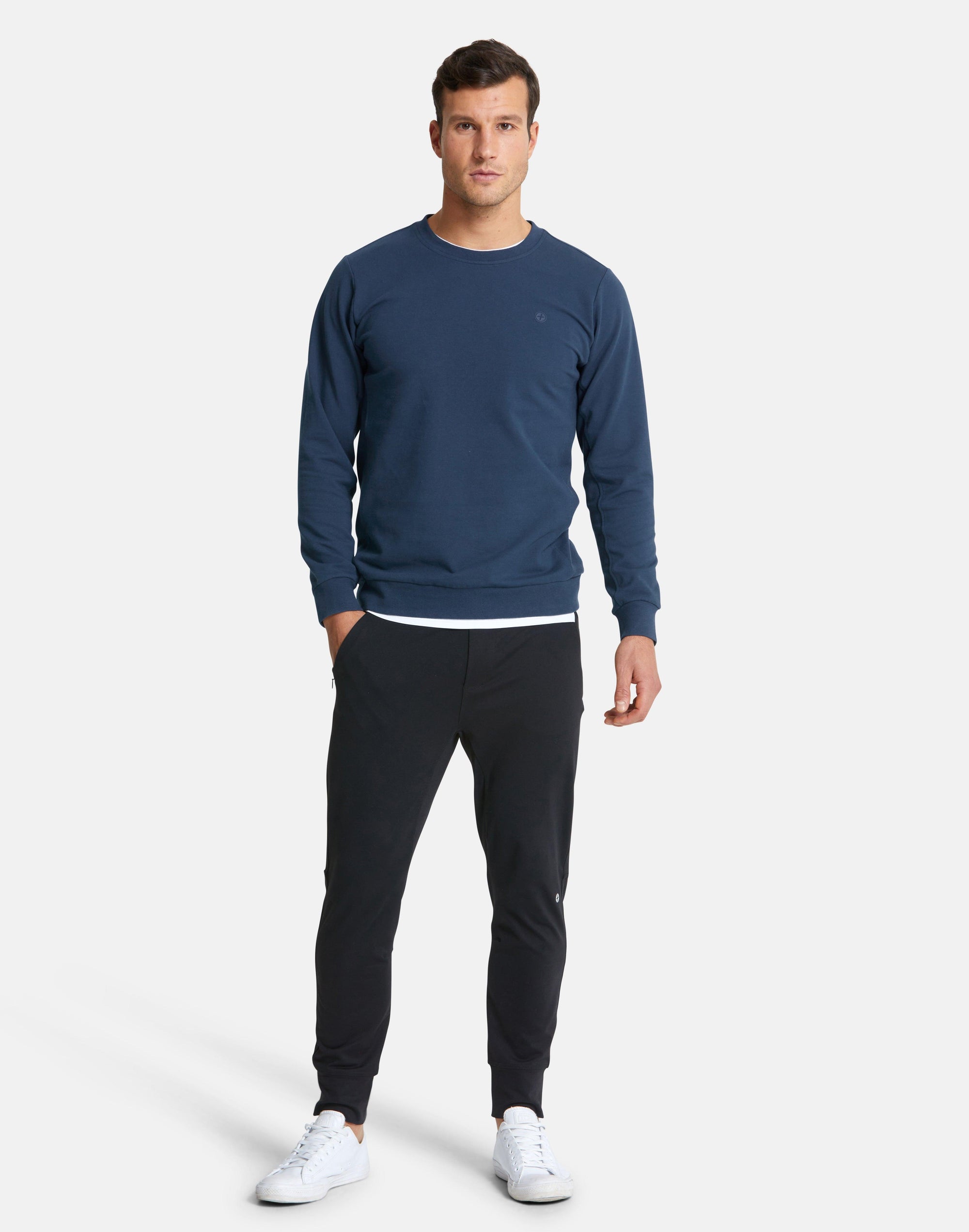 Velo Crew in Petrol Blue - Sweatshirts - Gym+Coffee IE